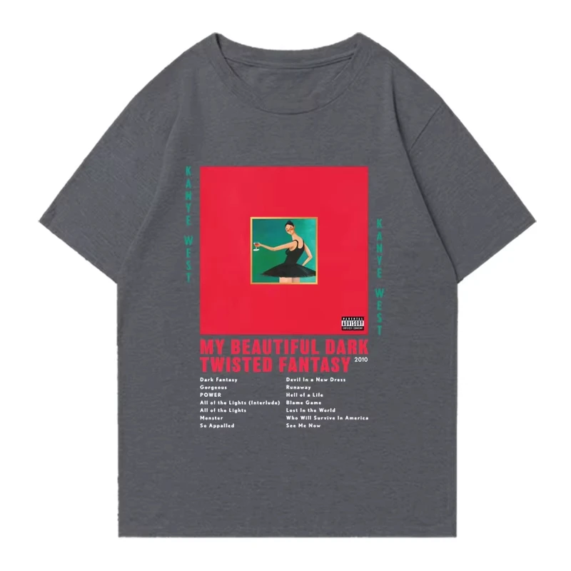 Рэпер Kanye West My Beautiful Dark Twisted Fantasy 2025T Рубашка Мужчины Женщины винтажные футболки с короткими рукавами унисекс Футболки большого размера
Рэпер Kanye West My Beautiful Dark Twisted Fantasy 2025T Рубашка Мужчины Женщины винтажные футболки с короткими рукавами унисекс Футболки большого размера