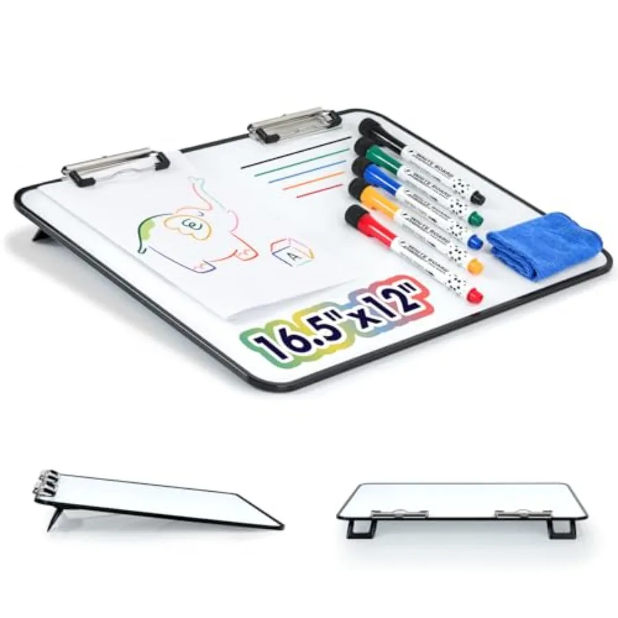 Slant Board for Writing16.5x12 inch-Magnetic Desktop Whiteboard Writing Slope Dry Erase White Boards Desktop with 5 Color Dry E
Slant Board for Writing16.5x12 inch-Magnetic Desktop Whiteboard Writing Slope Dry Erase White Boards Desktop with 5 Color Dry E