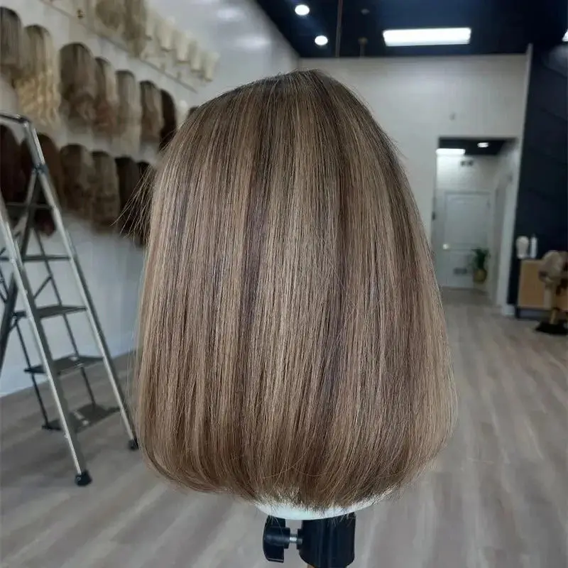 Glueless Wigs Synthetic Hair Ombre Bob Natural Straight HD Transparent Lace Wigs Soft Highlight Chestnut Brown Cosplay Wigs
Glueless Wigs Synthetic Hair Ombre Bob Natural Straight HD Transparent Lace Wigs Soft Highlight Chestnut Brown Cosplay Wigs