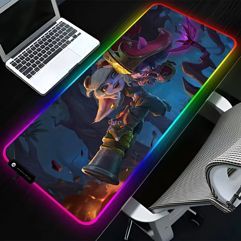 RGB LED Mouse Pad Rubber Mousepad Computer Gaming Accessories Keyboard Pad Non Slip Desk L-league of Legends Tristana Mouse Mat
RGB LED Mouse Pad Rubber Mousepad Computer Gaming Accessories Keyboard Pad Non Slip Desk L-league of Legends Tristana Mouse Mat