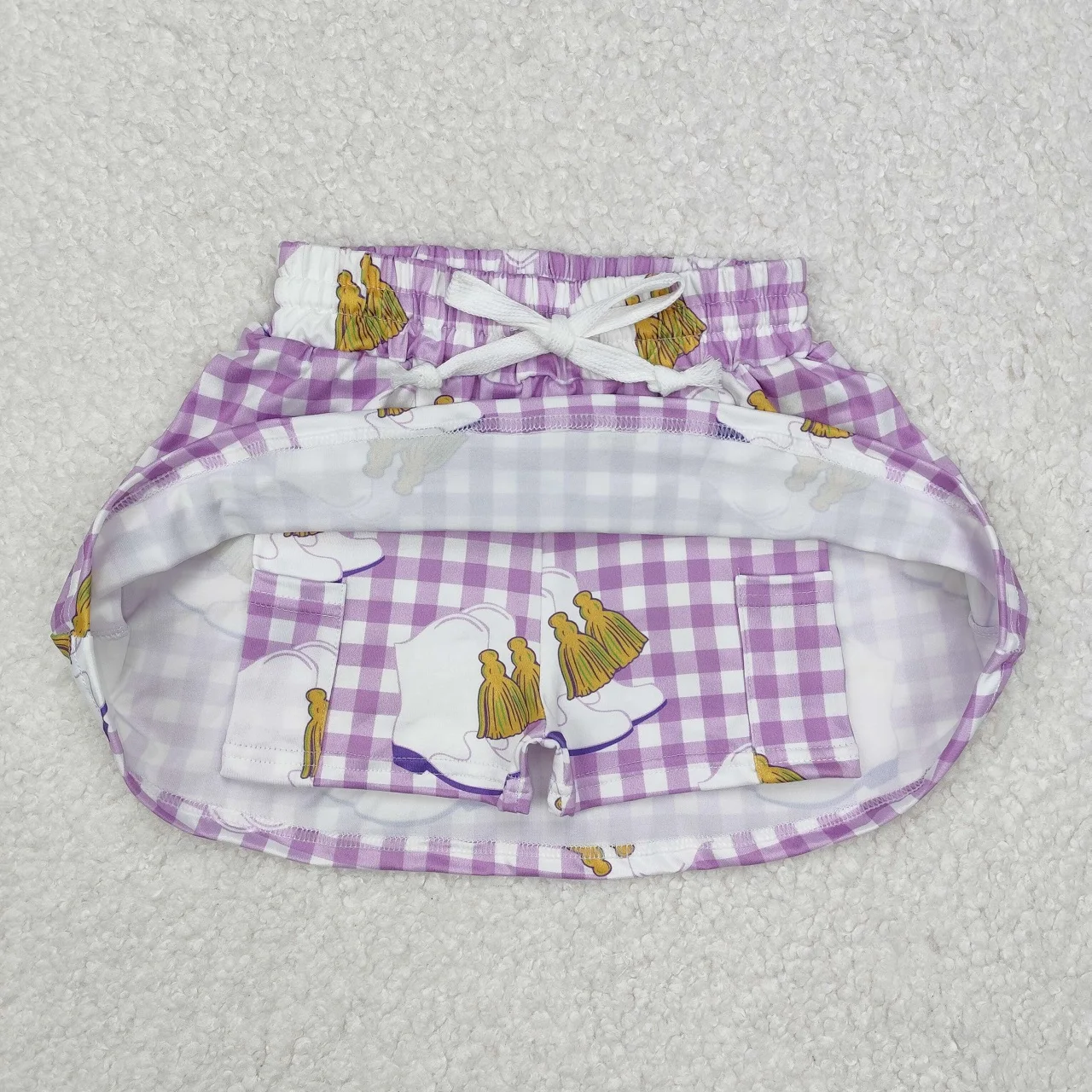 Wholesale Baby Girl Mardi Gras Boots Clothes Pocket Shorts Skirt Kids Children Toddler Purple Checked Clothing
Wholesale Baby Girl Mardi Gras Boots Clothes Pocket Shorts Skirt Kids Children Toddler Purple Checked Clothing