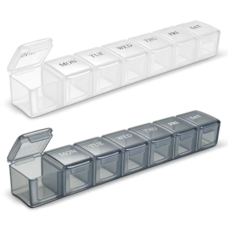 Weekly Pill Organizer Travel Pill Organizer Pill 7 Day Large Compartments Portable Ea to Clean tamin Fis Cod Liver Medicine ple
Weekly Pill Organizer Travel Pill Organizer Pill 7 Day Large Compartments Portable Ea to Clean tamin Fis Cod Liver Medicine ple