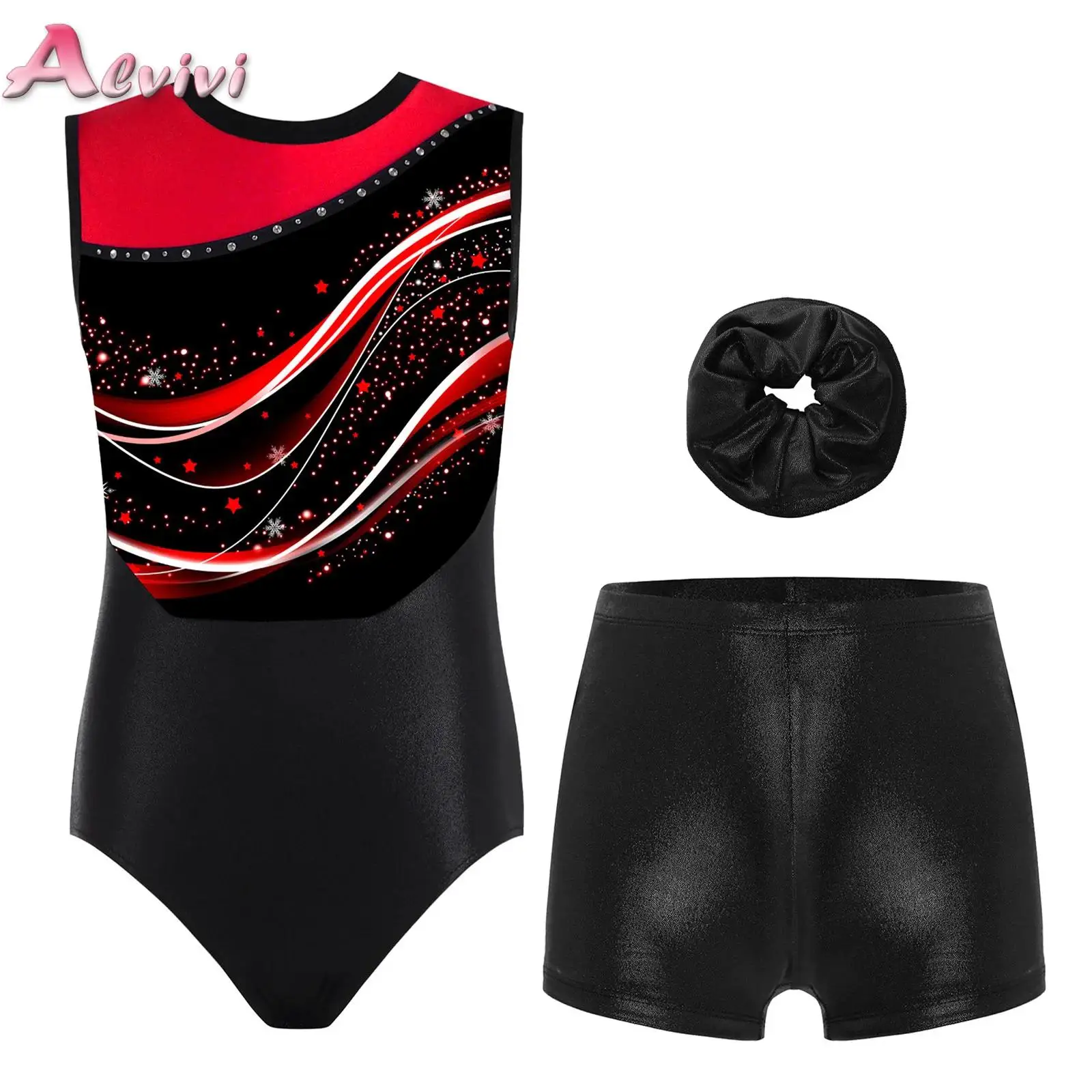 Girls Acrobatics Gymnastics Jersey Ballet Dance Figure Skating Leotard Sleeveless Rhinestone Mesh Bodysuit with Shorts Hairband
Girls Acrobatics Gymnastics Jersey Ballet Dance Figure Skating Leotard Sleeveless Rhinestone Mesh Bodysuit with Shorts Hairband