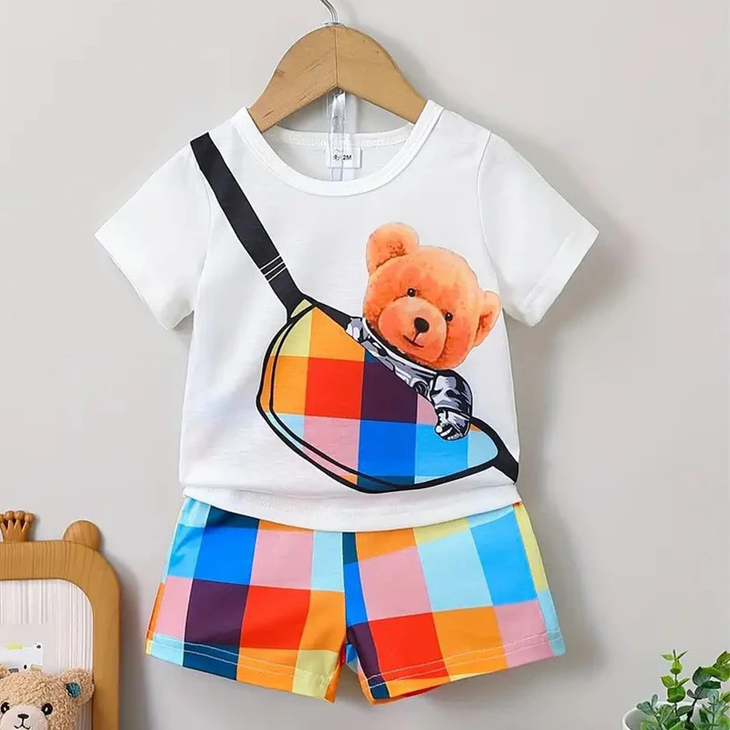 Kids Short Sleeve Cartoon T-shirts+Shorts 2pcs Set Cartoon Children Baby Boys Summer Tracksuit Clothes Suits
Kids Short Sleeve Cartoon T-shirts+Shorts 2pcs Set Cartoon Children Baby Boys Summer Tracksuit Clothes Suits