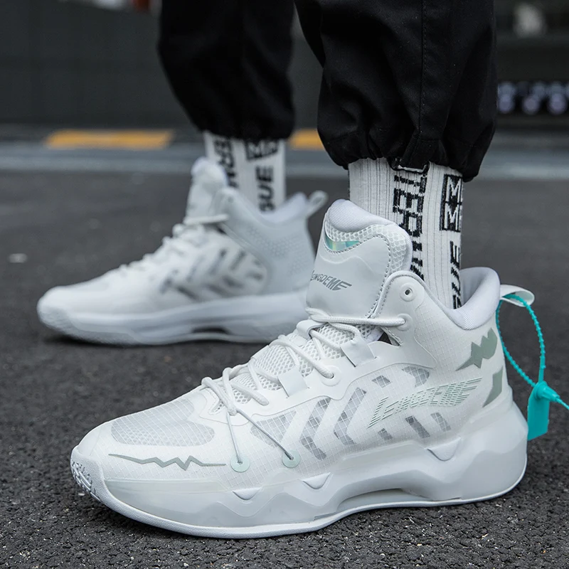 Fashion Unisex Basketball Sneakers Breathable Mens Basketball Shoes Shock-Absorbant Women's Basketball Boots Outdoor Sneakers
Fashion Unisex Basketball Sneakers Breathable Mens Basketball Shoes Shock-Absorbant Women's Basketball Boots Outdoor Sneakers