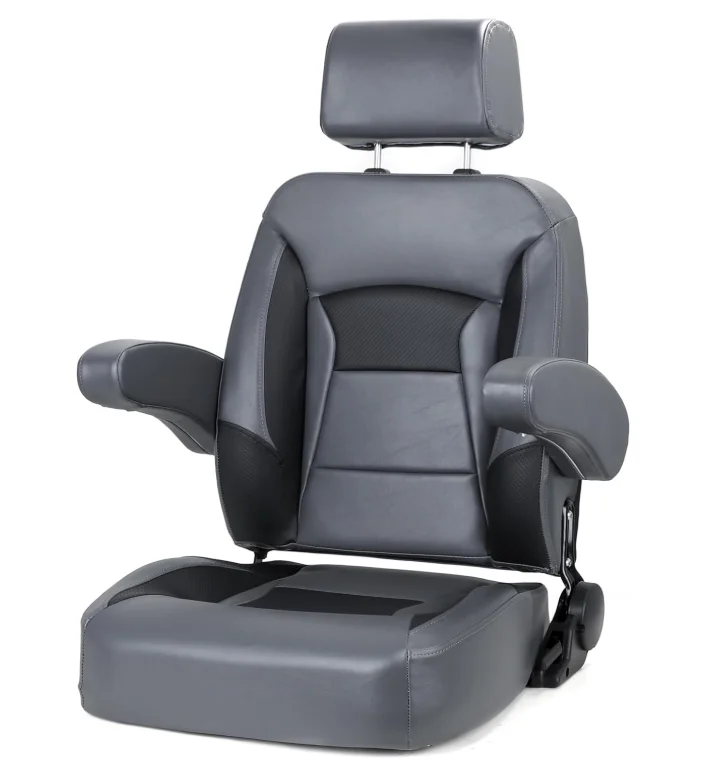 Comfortable Marine Flip-up Captain Boat Seat for Sport Use with Armrest and reclining back
Comfortable Marine Flip-up Captain Boat Seat for Sport Use with Armrest and reclining back