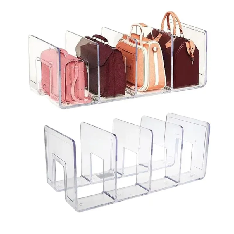 A19F-Purse Organizer For Closet Clear Acrylic Bag Divider Organizer 4X Clutch Bag Organizer Bag Rack Stand For Wallets Purses
A19F-Purse Organizer For Closet Clear Acrylic Bag Divider Organizer 4X Clutch Bag Organizer Bag Rack Stand For Wallets Purses