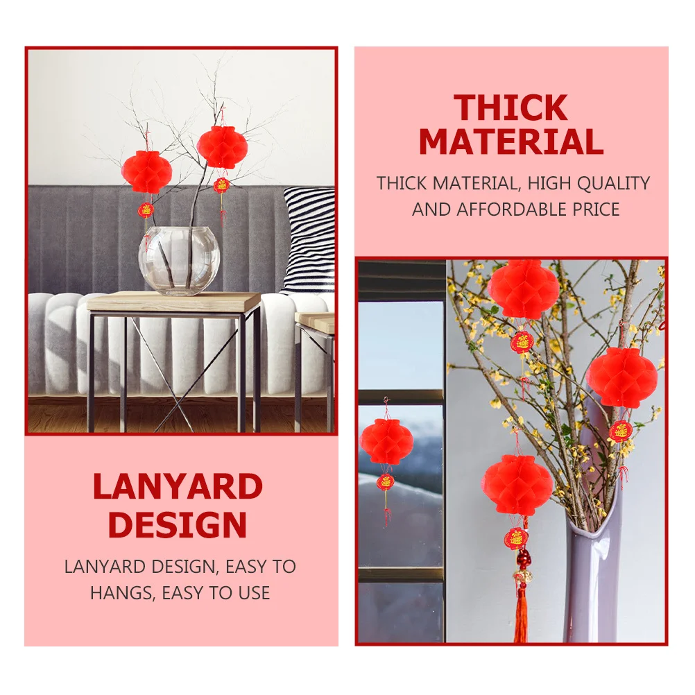 20Pcs Bright Red Large Honeycomb Lanterns Exquisite Spring Festival Decorations New Year Party Lanterns Hanging Ornaments
20Pcs Bright Red Large Honeycomb Lanterns Exquisite Spring Festival Decorations New Year Party Lanterns Hanging Ornaments