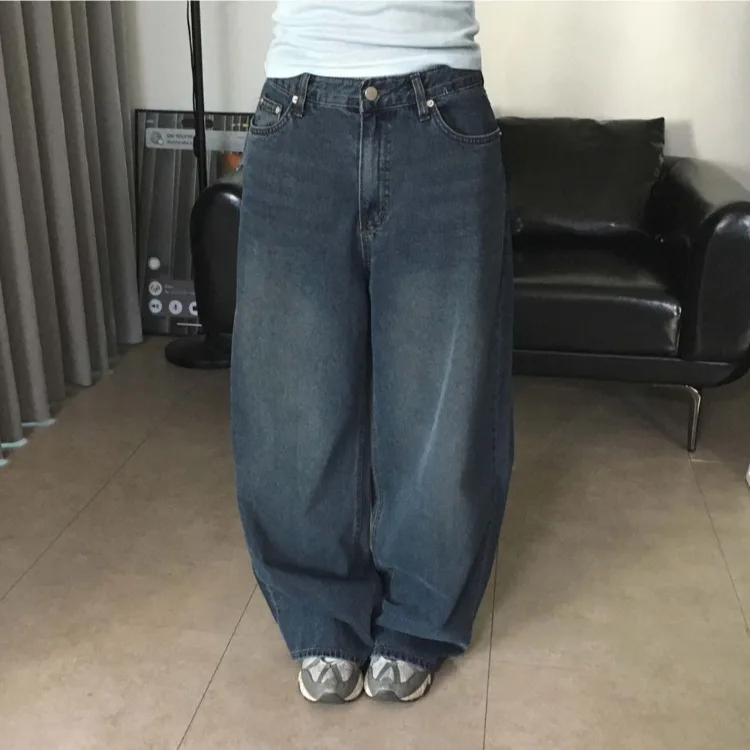 Fashionable High-Waisted Wide-Leg Casual Blue Grey Washed Denim Jeans Stylish Summer 2026 Ladies Loose Fit Cotton Stretch Jeans
Fashionable High-Waisted Wide-Leg Casual Blue Grey Washed Denim Jeans Stylish Summer 2026 Ladies Loose Fit Cotton Stretch Jeans
