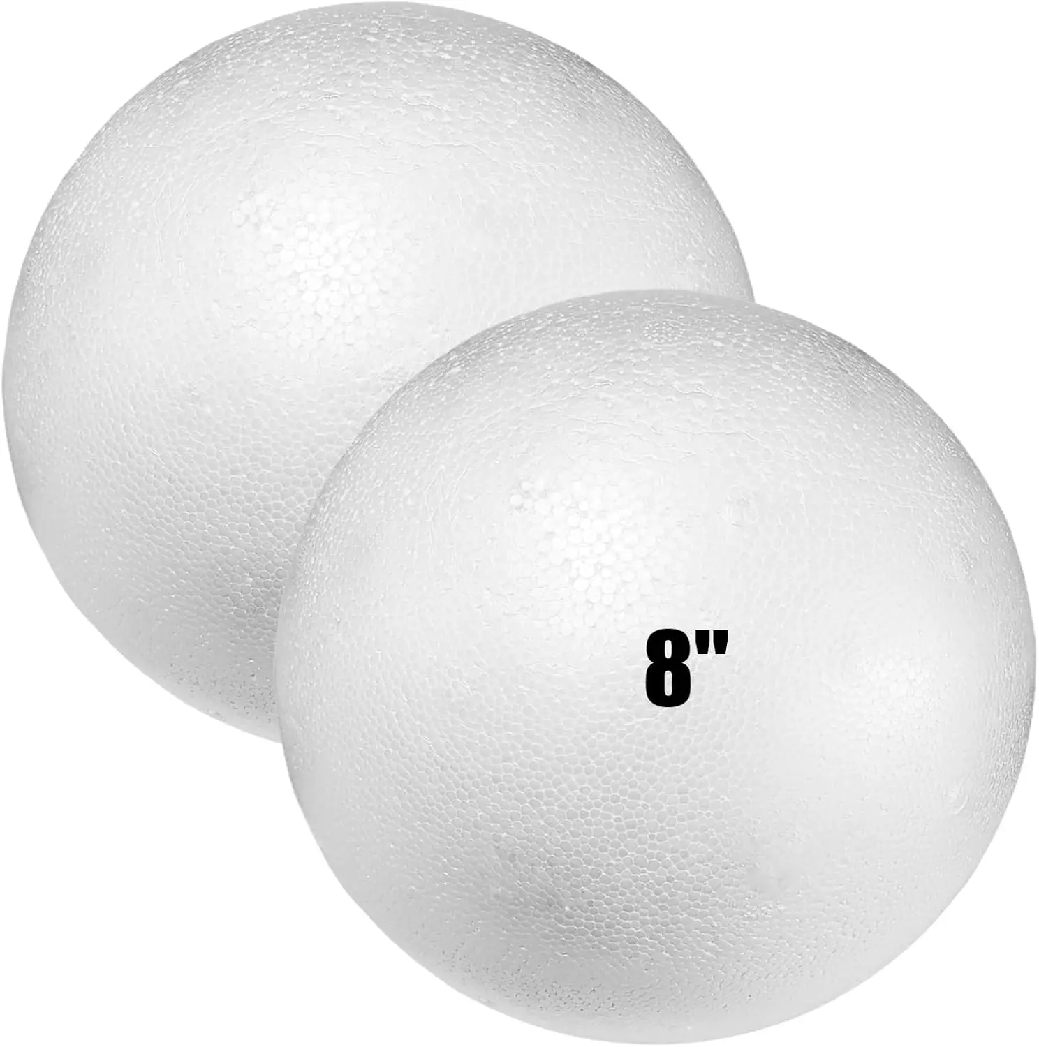 8 Inch Foam Balls 2 Pack for Crafts, Large White Styrofoam Balls for DIY Home School Projects, Smooth Solid Round
8 Inch Foam Balls 2 Pack for Crafts, Large White Styrofoam Balls for DIY Home School Projects, Smooth Solid Round