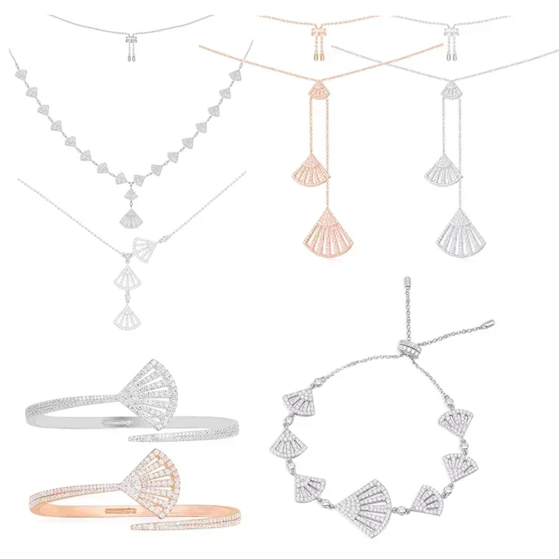 CY 2025 Long Tassel Fan Shaped Adjustable Necklace Earrings for Women Versatile Birthday Gift Fashion Jewelry
CY 2025 Long Tassel Fan Shaped Adjustable Necklace Earrings for Women Versatile Birthday Gift Fashion Jewelry