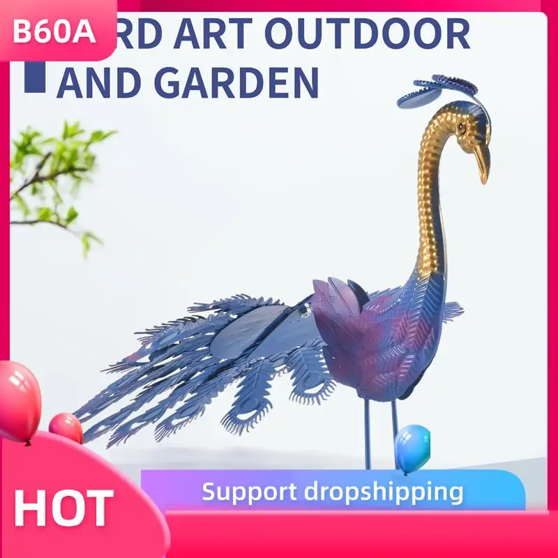 B60A Beautiful Peacock Statue Realistic Metal Peacock Lawn Decoration Outdoor Sculpture Easy DIY Assembly
B60A Beautiful Peacock Statue Realistic Metal Peacock Lawn Decoration Outdoor Sculpture Easy DIY Assembly