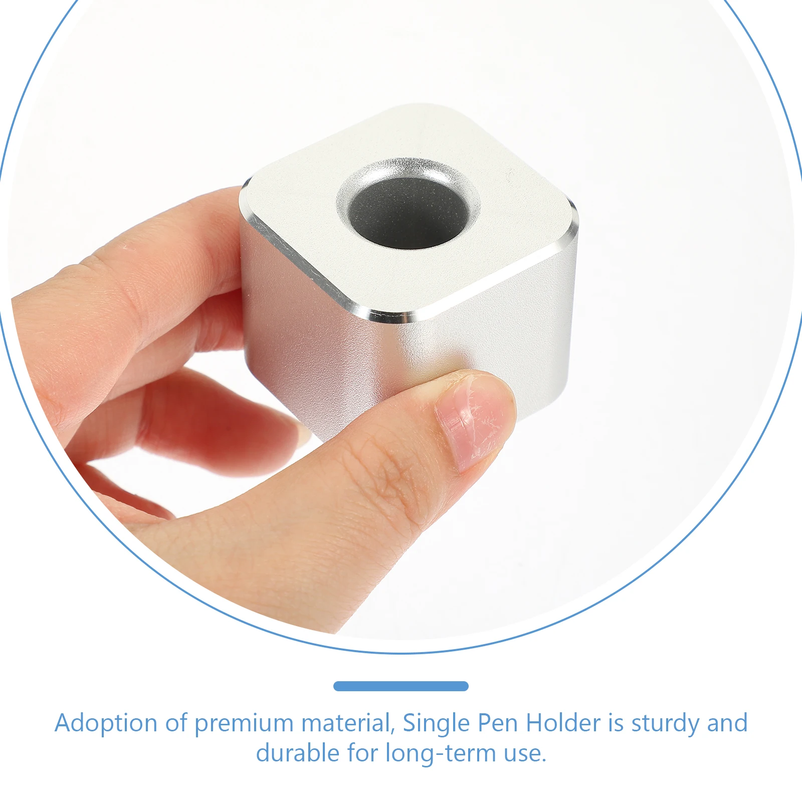 Pen Holders for Desk Square Round Hole Desks Single Base Stand Silver Aluminum Alloy Fountain Cube
Pen Holders for Desk Square Round Hole Desks Single Base Stand Silver Aluminum Alloy Fountain Cube