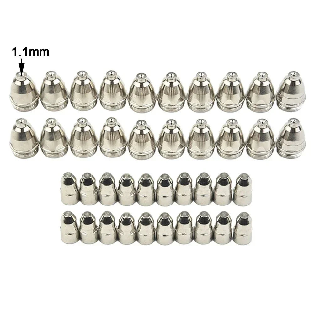 40 шт. плазменный электрод 1,1/1,3/1,5/1,7 мм, насадка для резки, 60A, 80A, 100A, аксессуары для плазменной резки с ЧПУ
40 шт. плазменный электрод 1,1/1,3/1,5/1,7 мм, насадка для резки, 60A, 80A, 100A, аксессуары для плазменной резки с ЧПУ