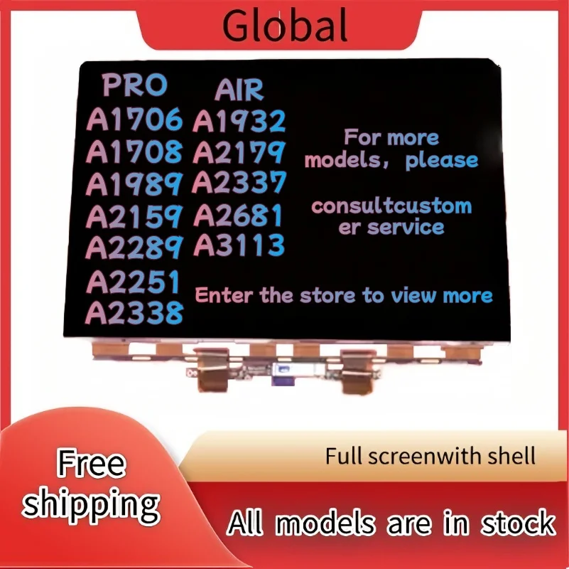 Brand Retina LCD Screen Display Replacement For MacBook Air Pro A2681 A3113 A2338 A2337 A2179 A1989 A1932 A1706
Brand Retina LCD Screen Display Replacement For MacBook Air Pro A2681 A3113 A2338 A2337 A2179 A1989 A1932 A1706