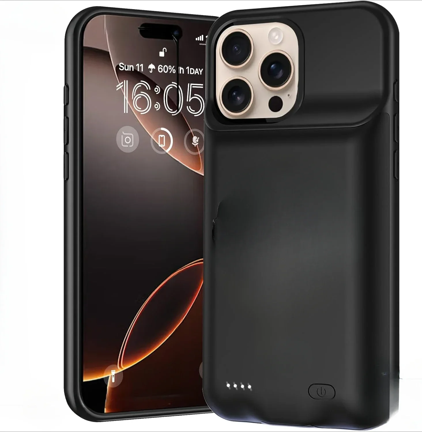 Power Case for iPhone 16 Pro Smart Battery Charger Case Battery Pack Rechargeable Power Bank External Battery Charging Cover
Power Case for iPhone 16 Pro Smart Battery Charger Case Battery Pack Rechargeable Power Bank External Battery Charging Cover