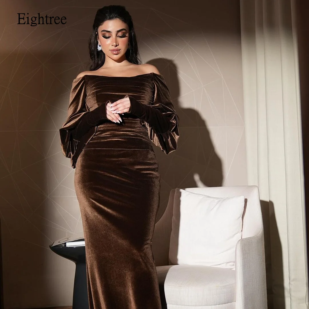 Eightree Velvet Mermaid Evening Dresses Long Sleeves Prom Gown Floor Length Formal Party Gowns Vestidos de fiestas Customized
Eightree Velvet Mermaid Evening Dresses Long Sleeves Prom Gown Floor Length Formal Party Gowns Vestidos de fiestas Customized