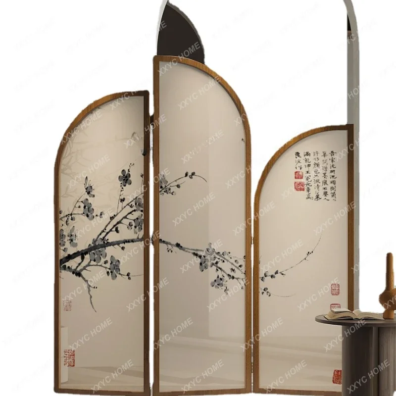 Chinese Retro Ink Plum Screen Partition Solid Wood Folding Entrance Block Home Tea Room
Chinese Retro Ink Plum Screen Partition Solid Wood Folding Entrance Block Home Tea Room