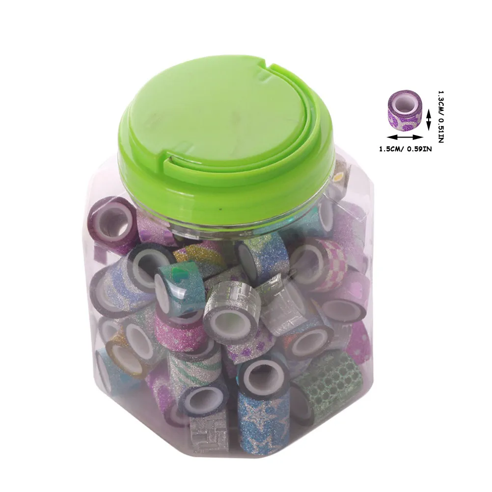 90Pcs Mini Washi Tape Set Glitter Masking Tape Decorative Sticky Paper for Scrapbook DIY Diary Gift Wrapping Planner
90Pcs Mini Washi Tape Set Glitter Masking Tape Decorative Sticky Paper for Scrapbook DIY Diary Gift Wrapping Planner