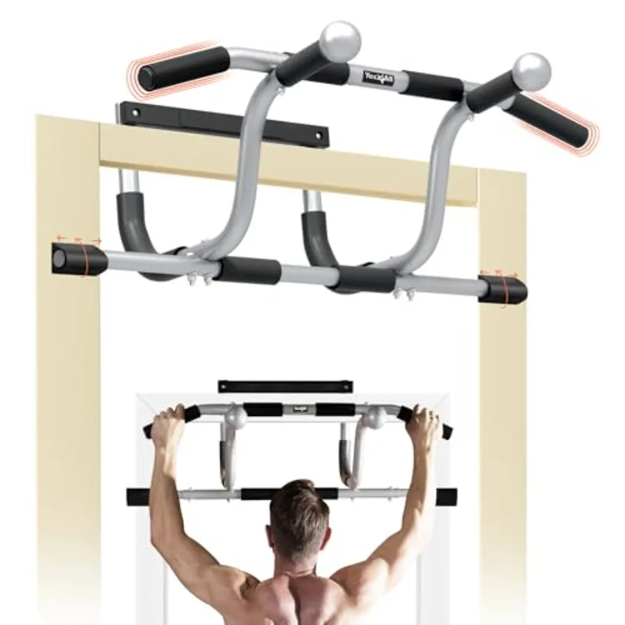 Heavy Duty Wall Mounted Pull Up Bar for Doorway Multi Grip Chin Up Bar in Black Sturdy Strength Training Bars Durable Gym Bar f
Heavy Duty Wall Mounted Pull Up Bar for Doorway Multi Grip Chin Up Bar in Black Sturdy Strength Training Bars Durable Gym Bar f
