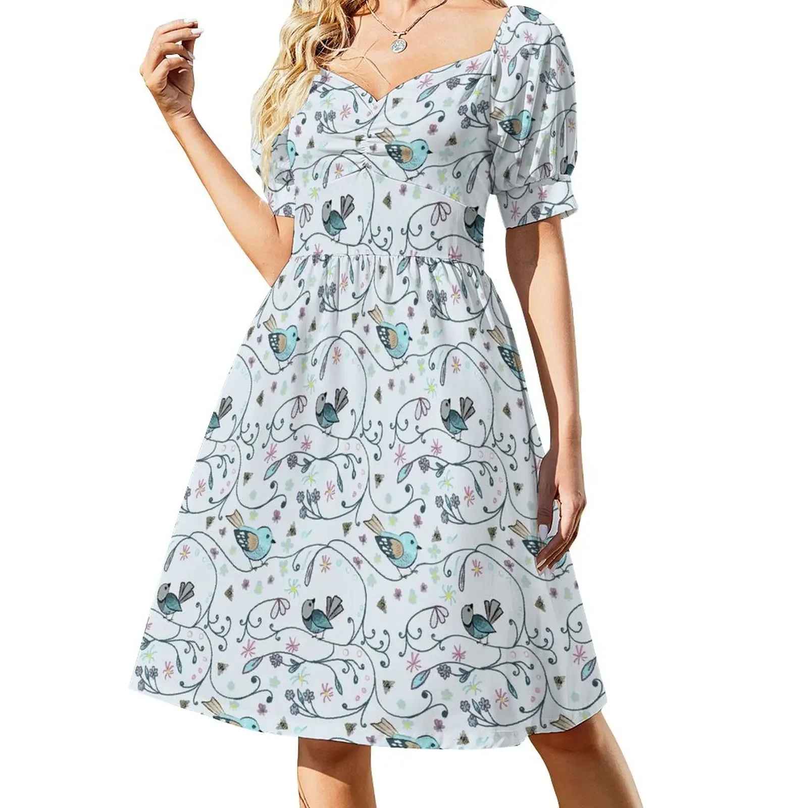 Birds on the Vine Short-Sleeved Dress womens dress dresses korean style Woman dresses women's summer clothing 2025 Dress
Birds on the Vine Short-Sleeved Dress womens dress dresses korean style Woman dresses women's summer clothing 2025 Dress