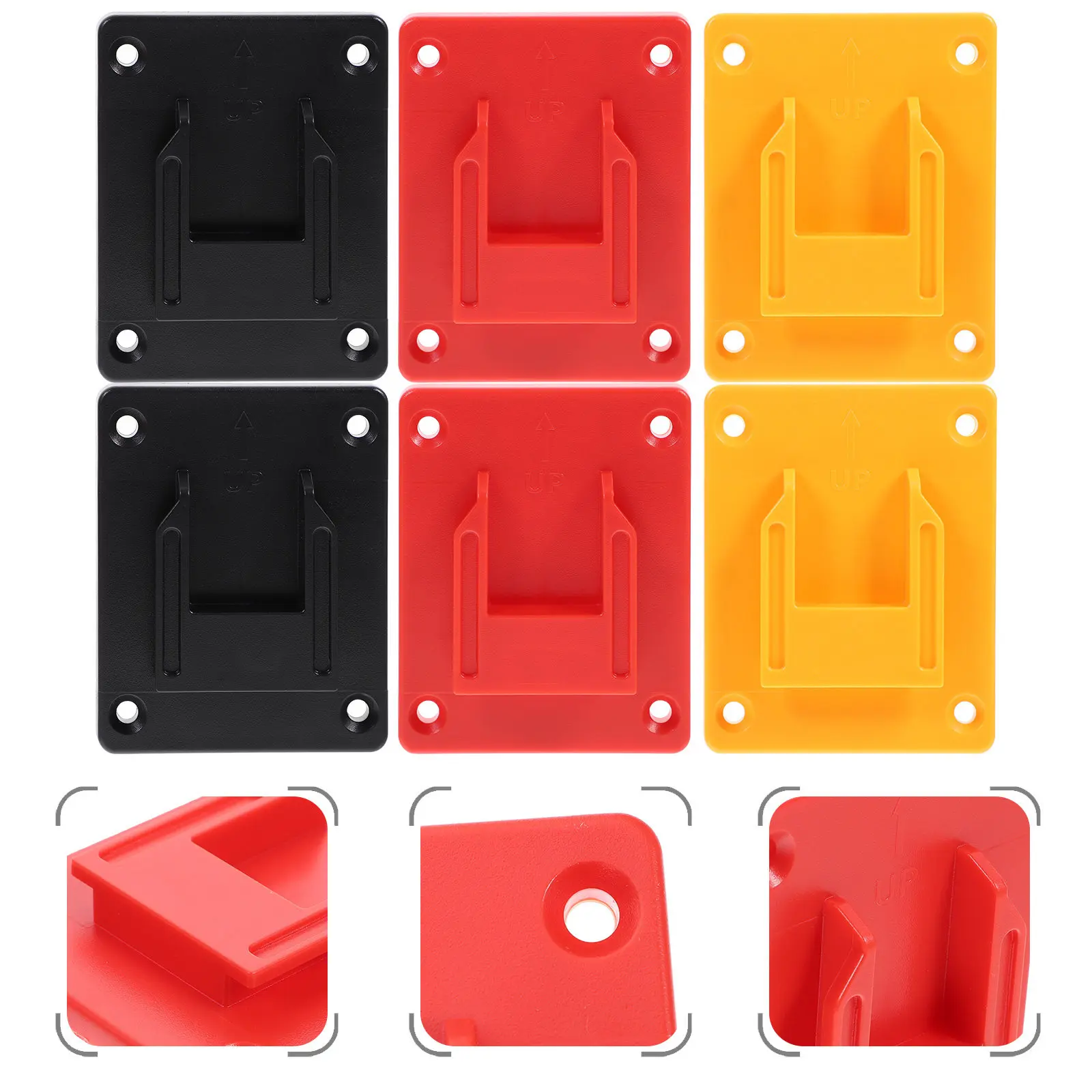 Комплект из 6 кронштейнов для электрических инструментов 14.4V-18V: настенный держатель для дрели, полка для хранения инструментов, подставка-крепление
Комплект из 6 кронштейнов для электрических инструментов 14.4V-18V: настенный держатель для дрели, полка для хранения инструментов, подставка-крепление