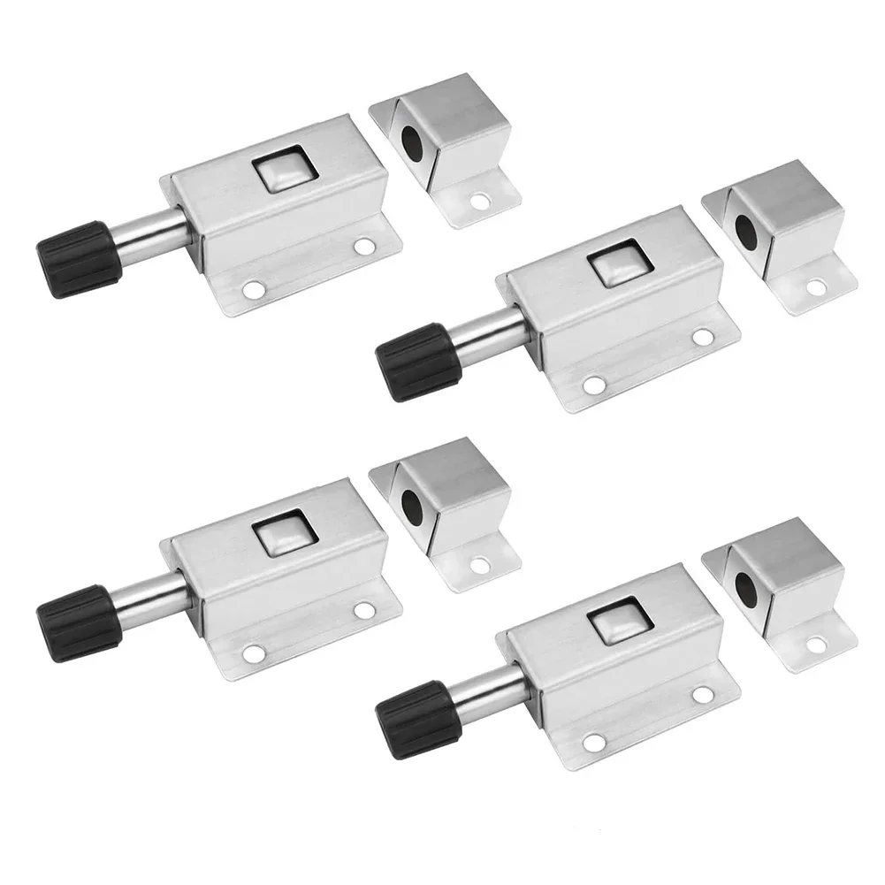 4PCS Automatic Spring Latch Sliding Latch Stainless Steel Automatic Door Lock For Home Hardware Bathrooms Garages
4PCS Automatic Spring Latch Sliding Latch Stainless Steel Automatic Door Lock For Home Hardware Bathrooms Garages