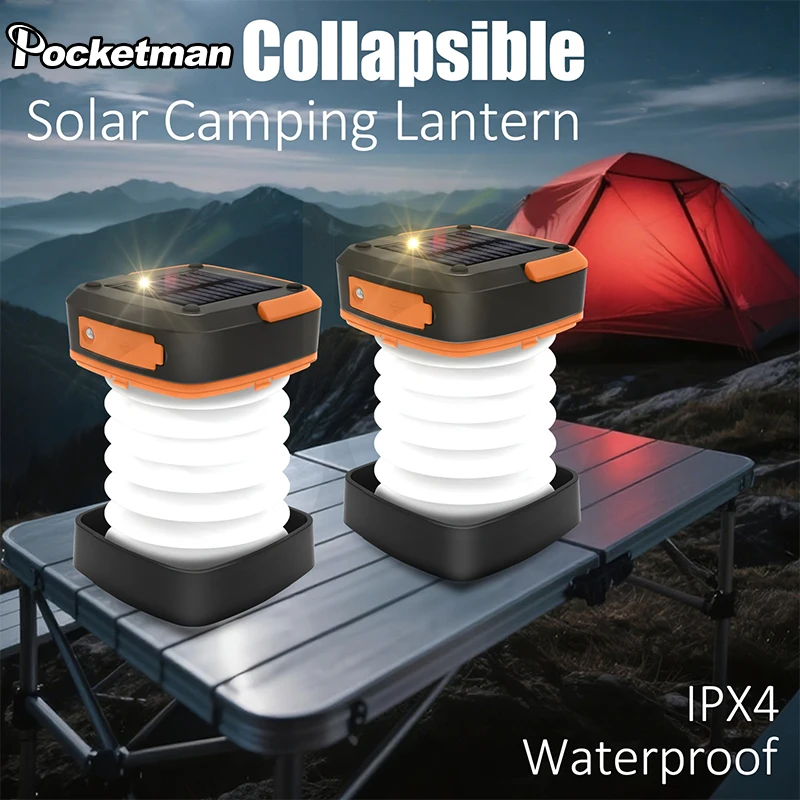 1 Pack Solar Lantern Mini Folding Solar Camping Light Flashlights USB Rechargeable Hanging Lamp Power Bank for Camping Hiking
1 Pack Solar Lantern Mini Folding Solar Camping Light Flashlights USB Rechargeable Hanging Lamp Power Bank for Camping Hiking