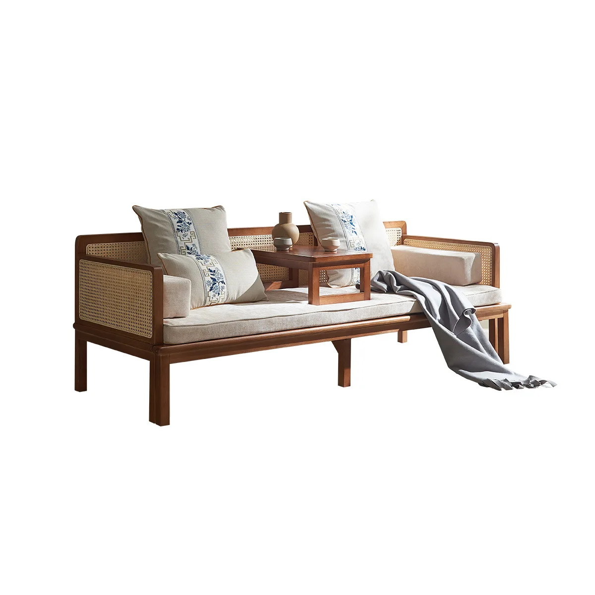 Rattan sofa living room solid wood Arhat bed combination small apartment new Chinese ash wood pull-out retractable bed
Rattan sofa living room solid wood Arhat bed combination small apartment new Chinese ash wood pull-out retractable bed