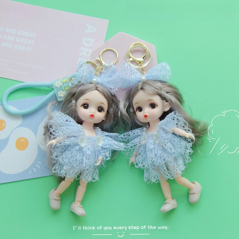 New Creative Doll Keychain Children's Schoolbag Toy Pendant Little Girl Birthday Gift Pendant Cute Fashion Bag Parts Accessories
New Creative Doll Keychain Children's Schoolbag Toy Pendant Little Girl Birthday Gift Pendant Cute Fashion Bag Parts Accessories