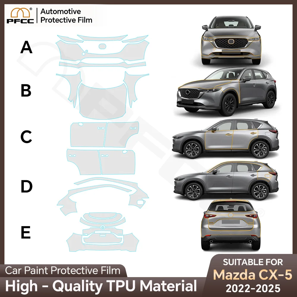 TPU Paint Protection Film Car Body Sticker Anti-scratch Protective PPF Accessories For Mazda CX5 CX-5 2022 2023 2024 2025
TPU Paint Protection Film Car Body Sticker Anti-scratch Protective PPF Accessories For Mazda CX5 CX-5 2022 2023 2024 2025