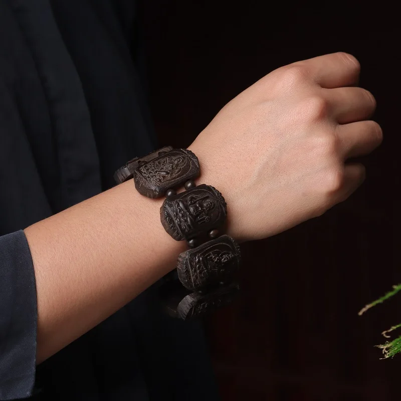 Wood Eight Guards Carved Bracelet Men's Collectables-Autograph Rosary Transfer Beads Hand Toy Gear
Wood Eight Guards Carved Bracelet Men's Collectables-Autograph Rosary Transfer Beads Hand Toy Gear