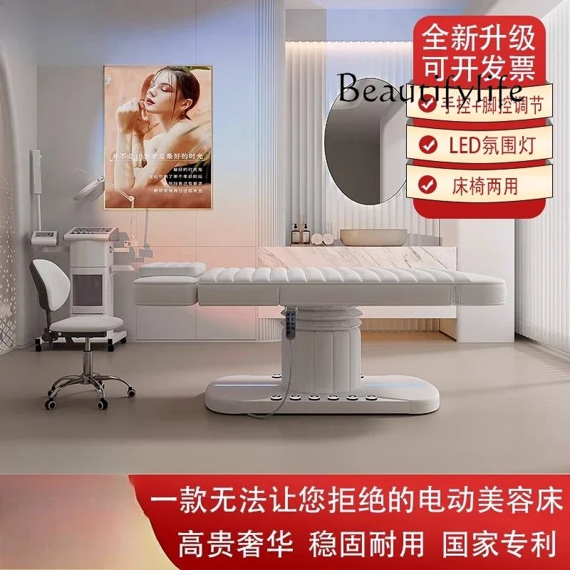 Lifting beauty bed Full electric double side foot control massage tattoo embroidery bed Multifunctional sponge bed
Lifting beauty bed Full electric double side foot control massage tattoo embroidery bed Multifunctional sponge bed