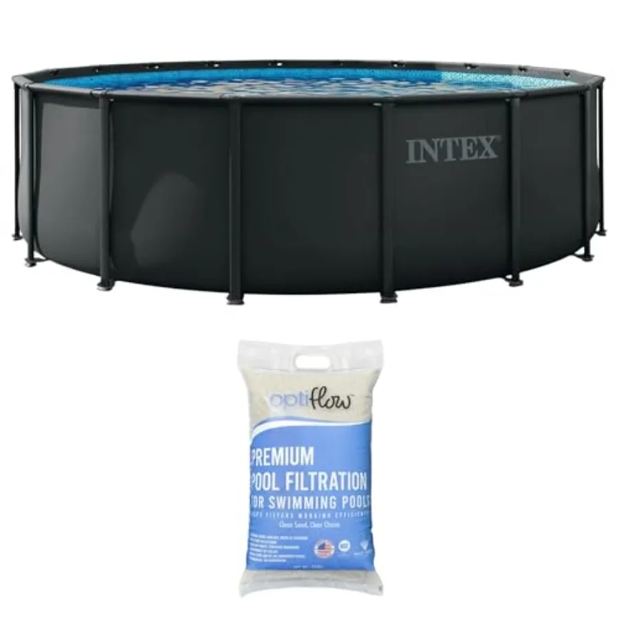 Above Ground Swimming Pool Set Ultra XTR 18' x 52 Round Frame Bundled with OptiFlow Premium Pure Silica Filter Pool Sand 50 lb
Above Ground Swimming Pool Set Ultra XTR 18' x 52 Round Frame Bundled with OptiFlow Premium Pure Silica Filter Pool Sand 50 lb