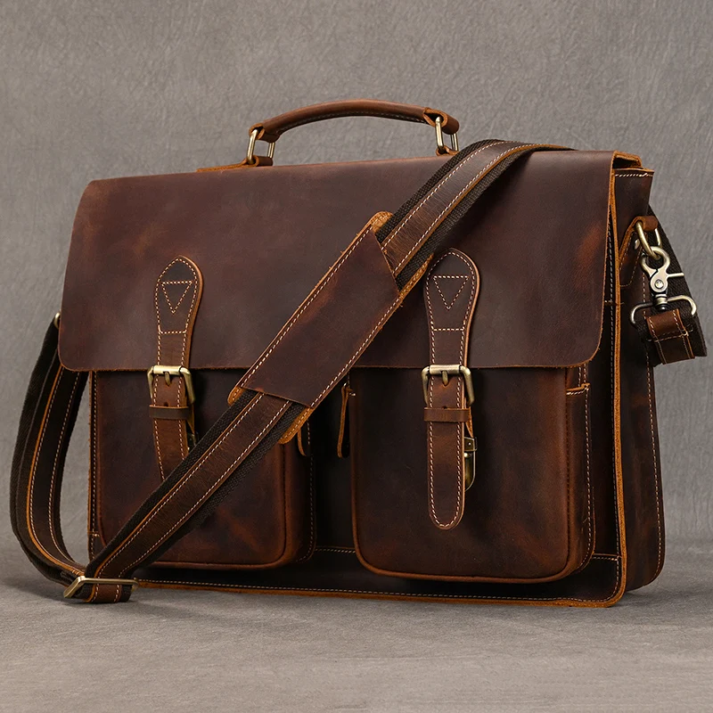 Retro genuine leather luxury designer handbag men laptop bag 13 14 15 inch document tote bags cowhide men bag business briefcase
Retro genuine leather luxury designer handbag men laptop bag 13 14 15 inch document tote bags cowhide men bag business briefcase