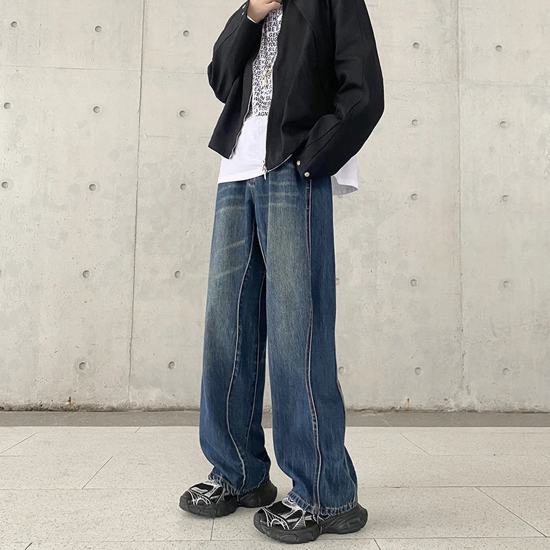 2023 Autumn/Winter American Fashion Brand Irregular Curved Cut Jeans Men's Straight Leg Loose Versatile Long Pants
2023 Autumn/Winter American Fashion Brand Irregular Curved Cut Jeans Men's Straight Leg Loose Versatile Long Pants