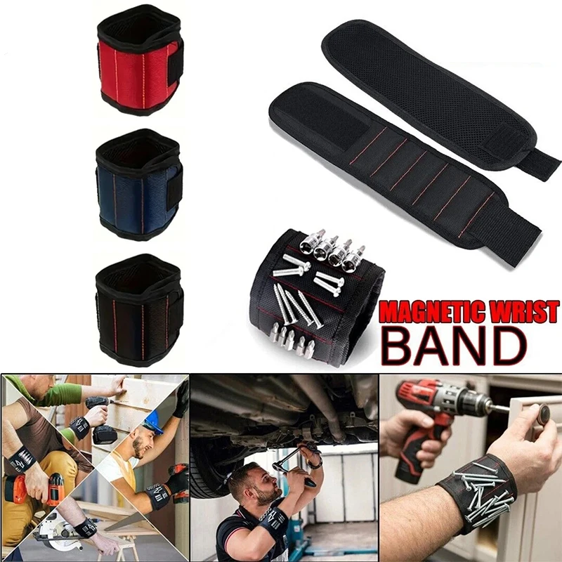 Magnetic Wristband Adjustable Magnetic Wristband Toolkit 5 Grids Storage Bracelet Holder for Screws Nails Drill Bits Repair Tool
Magnetic Wristband Adjustable Magnetic Wristband Toolkit 5 Grids Storage Bracelet Holder for Screws Nails Drill Bits Repair Tool