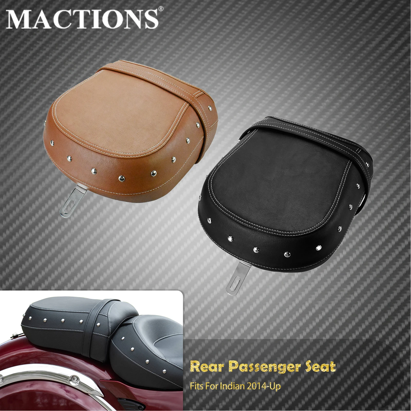 Motorcycle Rear Passenger Pillion Seat Black/Brown For Indian Classic Chief Dark Horse Chieftain Vintage 14-Up Springfield 16-Up
Motorcycle Rear Passenger Pillion Seat Black/Brown For Indian Classic Chief Dark Horse Chieftain Vintage 14-Up Springfield 16-Up
