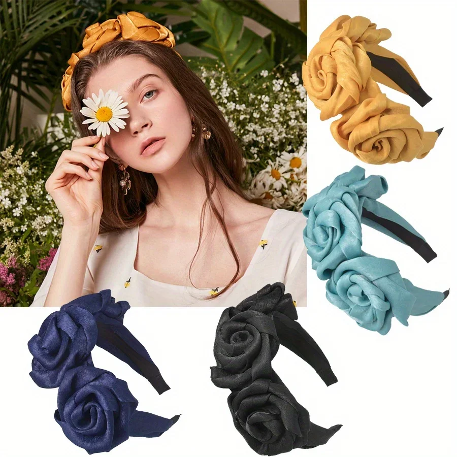 New Artificial Rose Handmade Fabric Headband for Women Girls Retro Hairband Flower Elegant Hair Hoop Makeup Hair Accessories
New Artificial Rose Handmade Fabric Headband for Women Girls Retro Hairband Flower Elegant Hair Hoop Makeup Hair Accessories