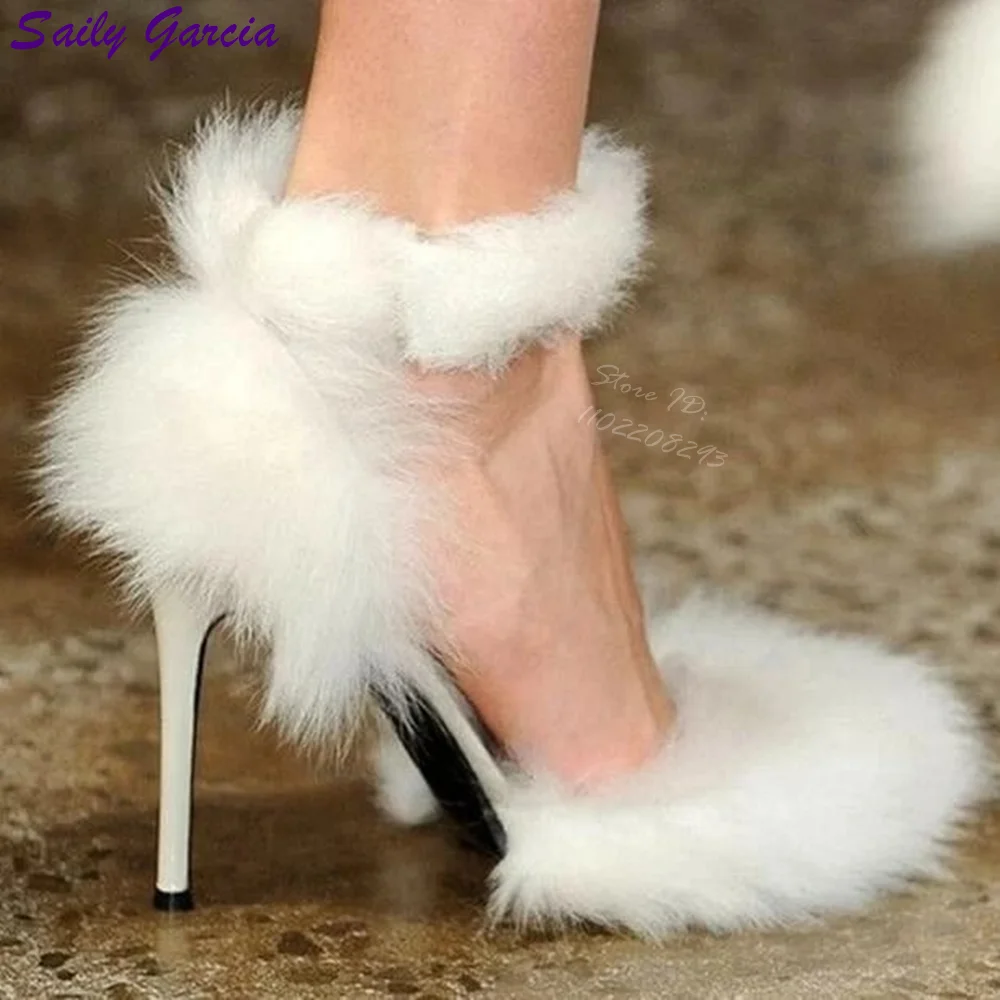 White Fluffy Pointed Toe Pumps Solid Thin Heel Mary Janes Shallow Faux Fur Sweet Dress Shoes 2025 Women New Winter Stilettos
White Fluffy Pointed Toe Pumps Solid Thin Heel Mary Janes Shallow Faux Fur Sweet Dress Shoes 2025 Women New Winter Stilettos