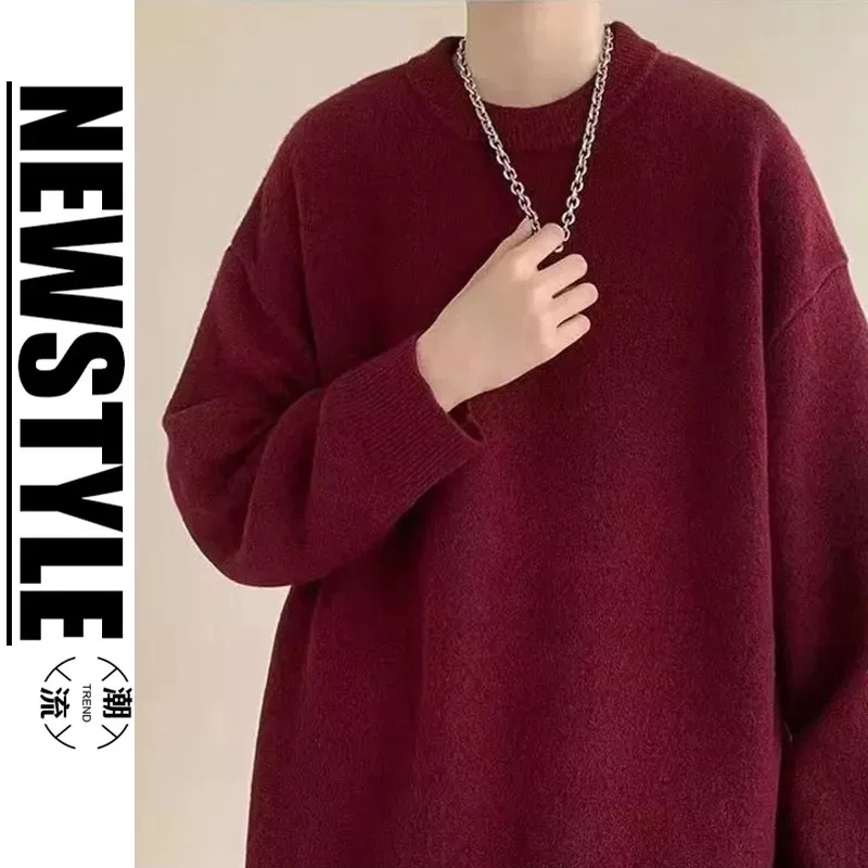 Ленивый свитер с круглым вырезом, зимний ретро-модный простой свободный однотонный свитер с утолщенным дном
Ленивый свитер с круглым вырезом, зимний ретро-модный простой свободный однотонный свитер с утолщенным дном