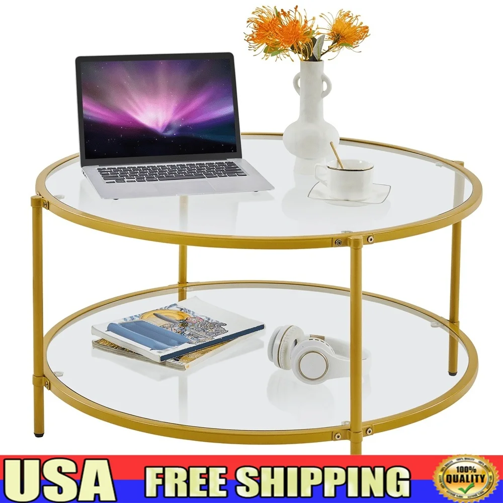 Modern Round Scratch-Resistant Glass Coffee Table Indoor End Table Spacious Storage Living Room Furniture
Modern Round Scratch-Resistant Glass Coffee Table Indoor End Table Spacious Storage Living Room Furniture