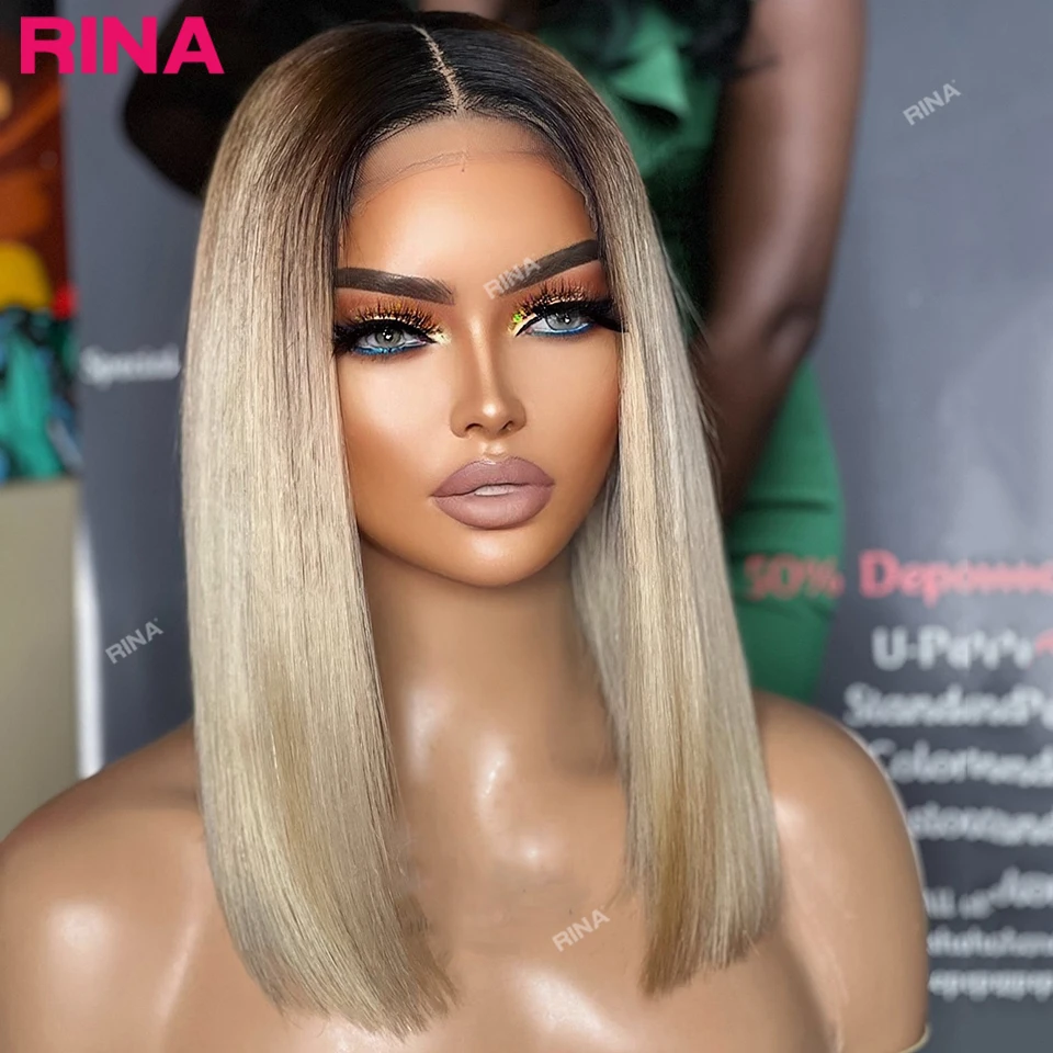 180 Density Omber Blonde Blonde Bob Wig 13x4 Lace Front Wig Human Hair Transparent Short Wigs Straight Brazilian Hair For Women
180 Density Omber Blonde Blonde Bob Wig 13x4 Lace Front Wig Human Hair Transparent Short Wigs Straight Brazilian Hair For Women