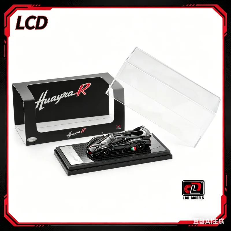 LCD 1:64 Pagani Huaya R glossy black carbon alloy die-casting car model simulation static ornament, adult collectible.
LCD 1:64 Pagani Huaya R glossy black carbon alloy die-casting car model simulation static ornament, adult collectible.
