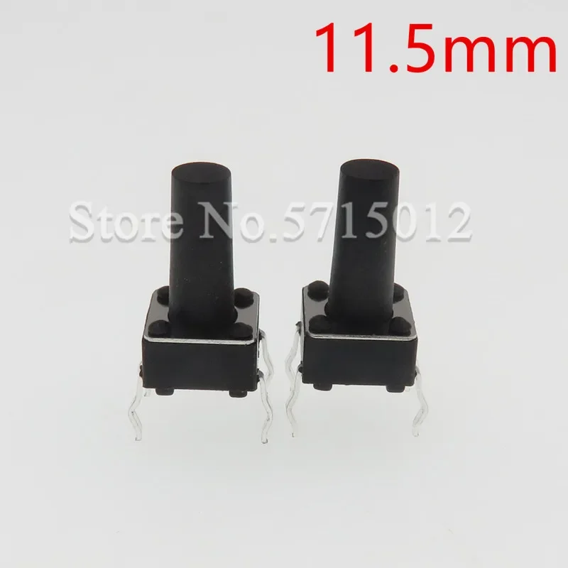 200pcs/lot 6*6*11.5mm Micro key switch Pushbutton switch 6X6X11.5mm Copper Foot 4pin Mini Switches
200pcs/lot 6*6*11.5mm Micro key switch Pushbutton switch 6X6X11.5mm Copper Foot 4pin Mini Switches