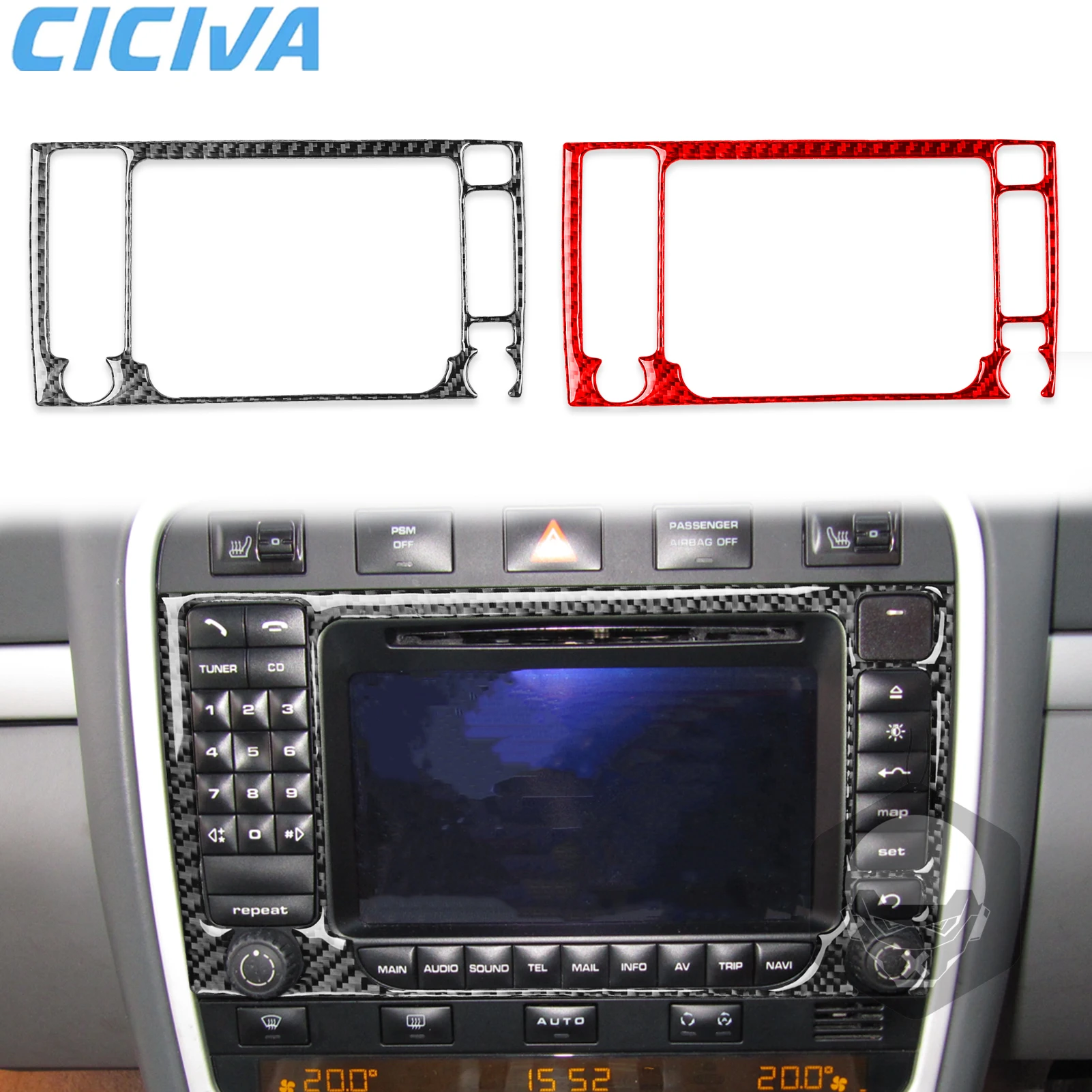 For Porsche Cayenne S GTS Turbo 2003-2010 Carbon Fiber Dashboard Center Console Navigation Car Accessory Interior Cover Sticker
For Porsche Cayenne S GTS Turbo 2003-2010 Carbon Fiber Dashboard Center Console Navigation Car Accessory Interior Cover Sticker