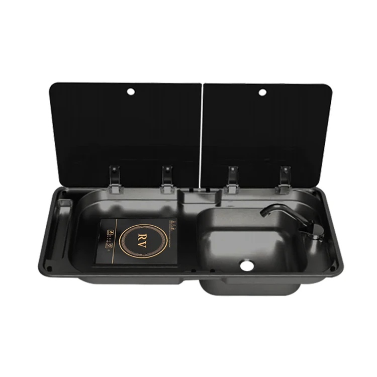 JDA Durable Black Stainless Steel Camper Van Caravan Trailer Motorhome RV Sink With Induction Cook Top Cooker Stove
JDA Durable Black Stainless Steel Camper Van Caravan Trailer Motorhome RV Sink With Induction Cook Top Cooker Stove