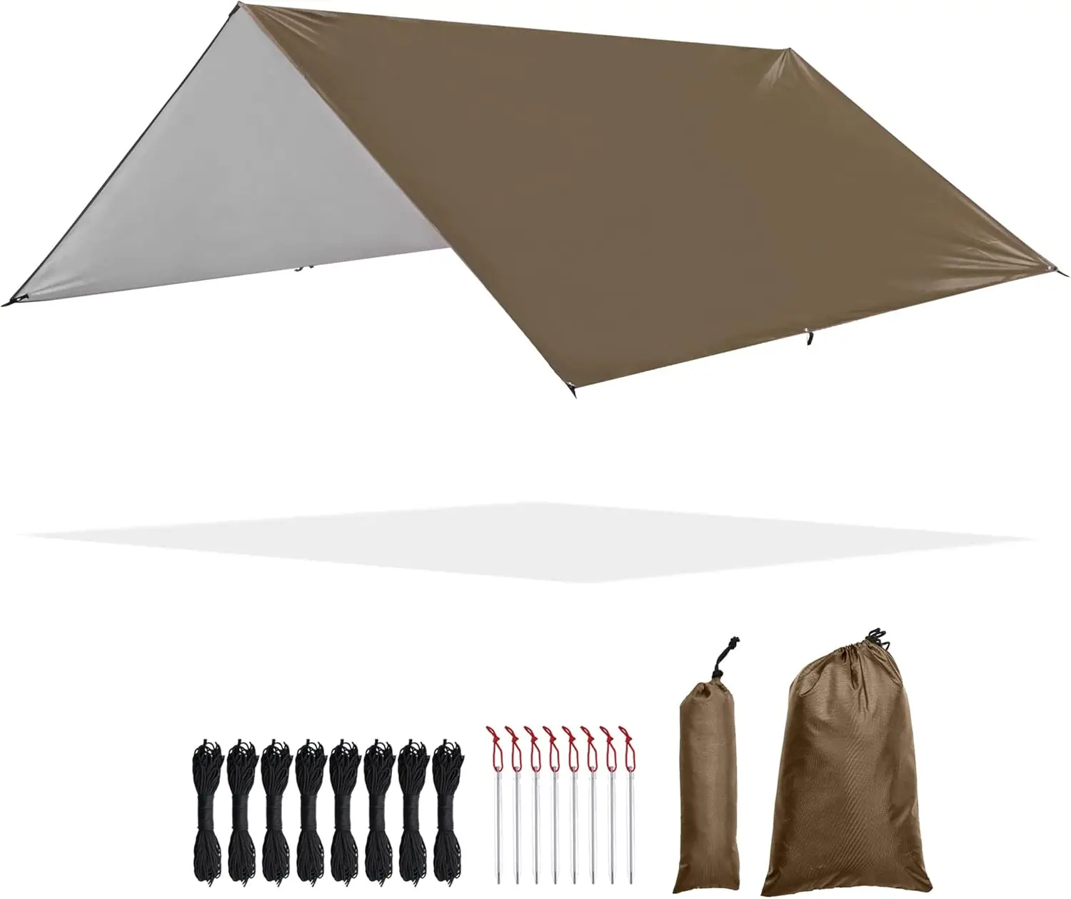 Hammo Rain Fly Waterproof Tent Tarp, 210D Oxford, Uv Protection And Pu3000Mm Lightweight Shelter Canopy Luding Accessories For
Hammo Rain Fly Waterproof Tent Tarp, 210D Oxford, Uv Protection And Pu3000Mm Lightweight Shelter Canopy Luding Accessories For