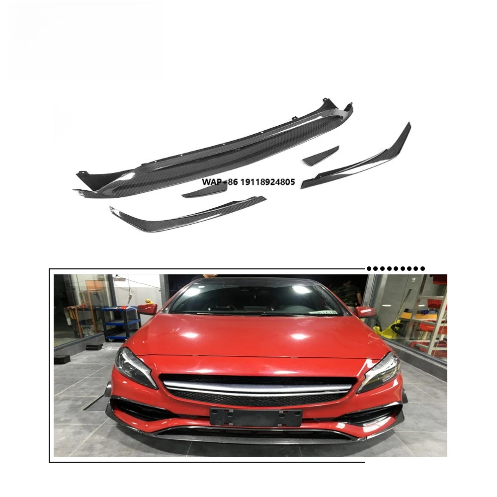 Carbon Fiber W176 Sport Front Bumper Lip for Benz A200 A250 A45 AMG 2016-2017
Carbon Fiber W176 Sport Front Bumper Lip for Benz A200 A250 A45 AMG 2016-2017