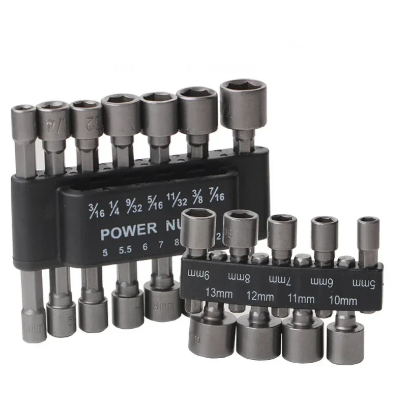 9-piece Electric Screwdriver Head Sleeve Non-magnetic 14-piece Metric and British Electric Sleeve Combination Tool Set
9-piece Electric Screwdriver Head Sleeve Non-magnetic 14-piece Metric and British Electric Sleeve Combination Tool Set
